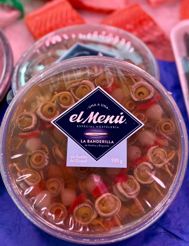 Banderilla de anchoa y boquerón