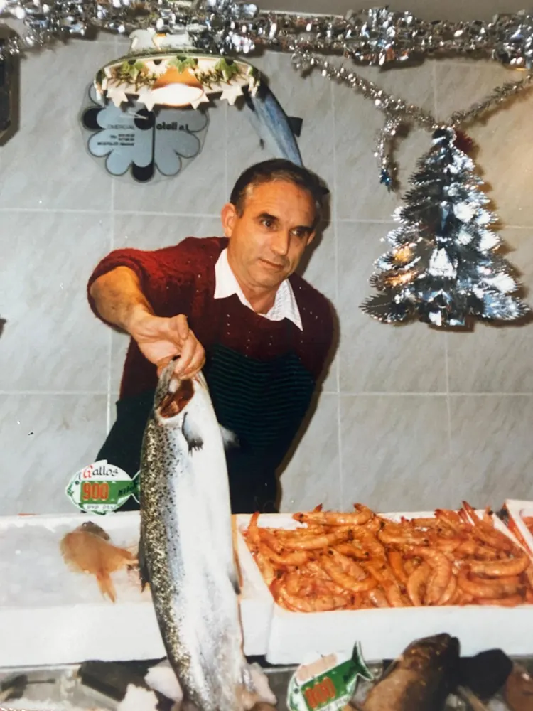 Alfredito en la pescadería